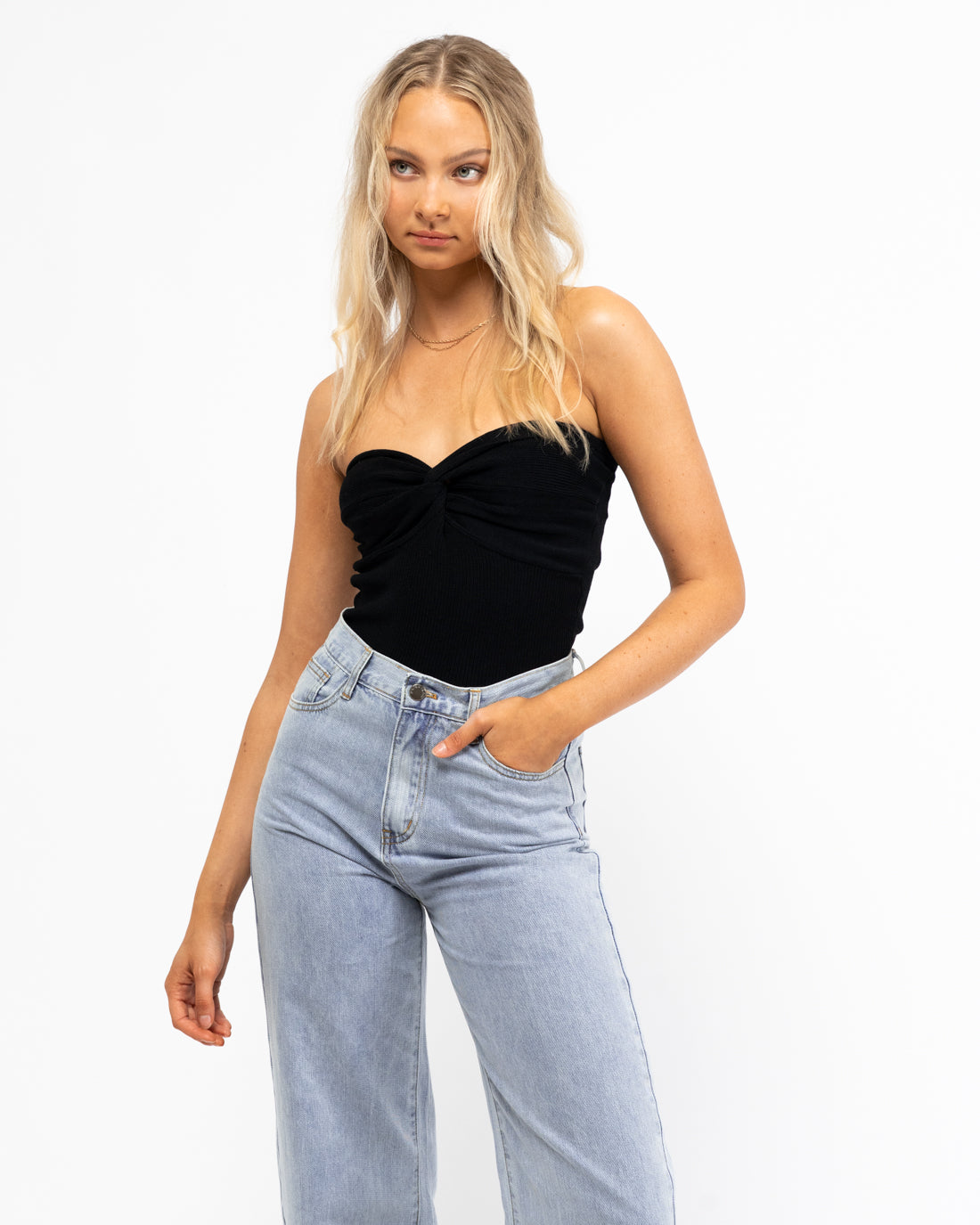 Zara Strapless Knit Bandeau
