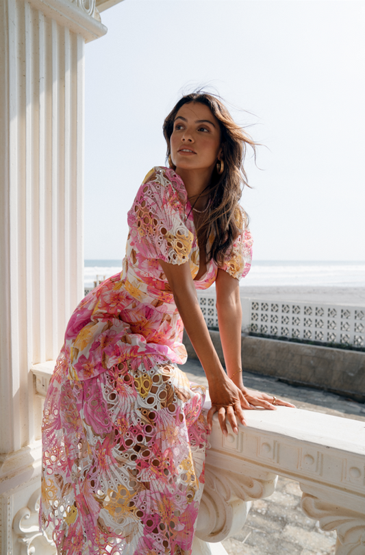 Khaleesi Maxi Dress - Pink Floral