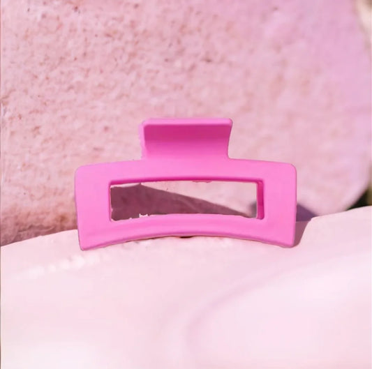 Retro Hair Claw - Pink