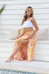 Kailani Tropical Skirt - Orange/Pink