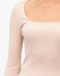 Bianca Ribbed Knit Top - Oatmeal