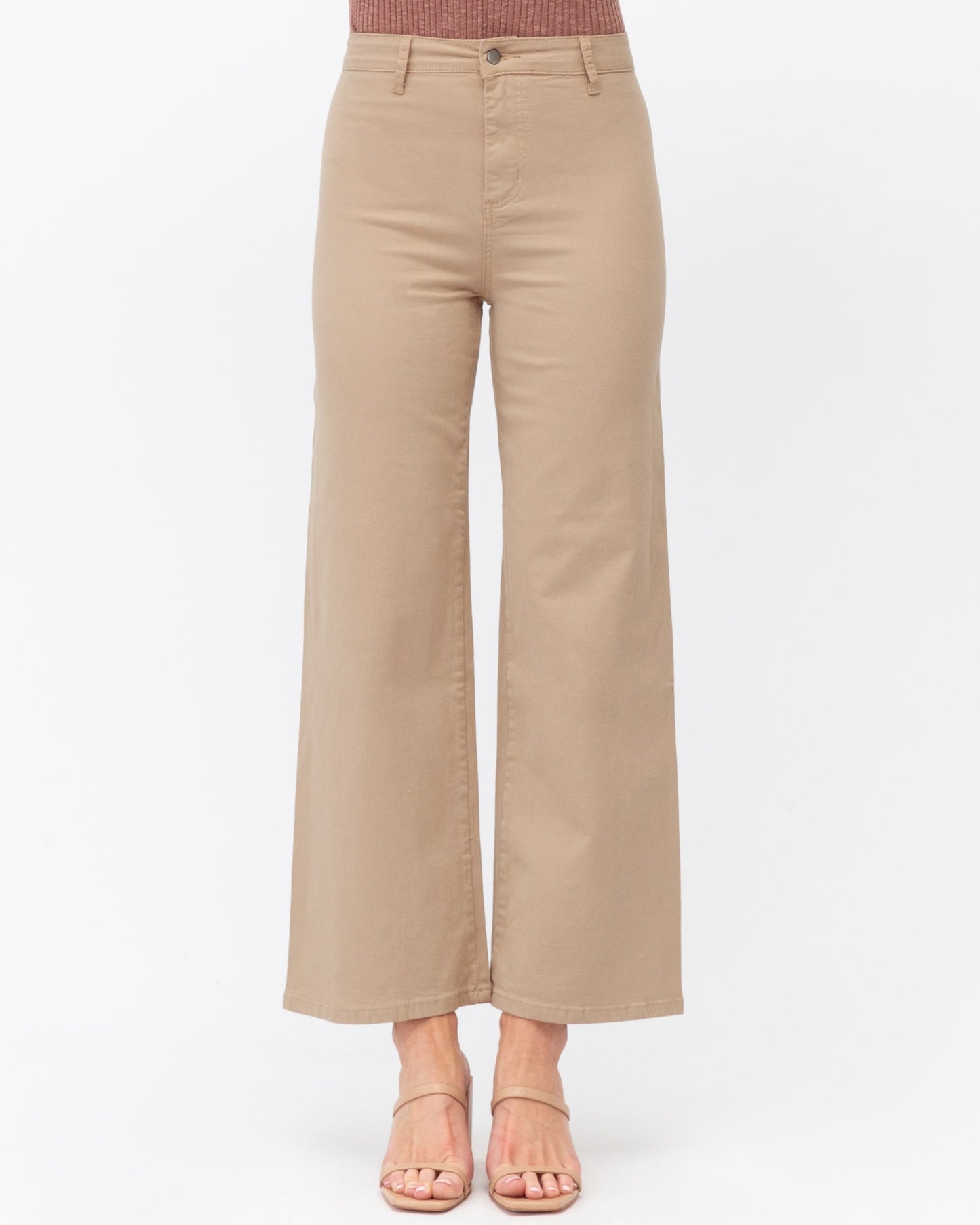 Kacey Denim Pant - Beige