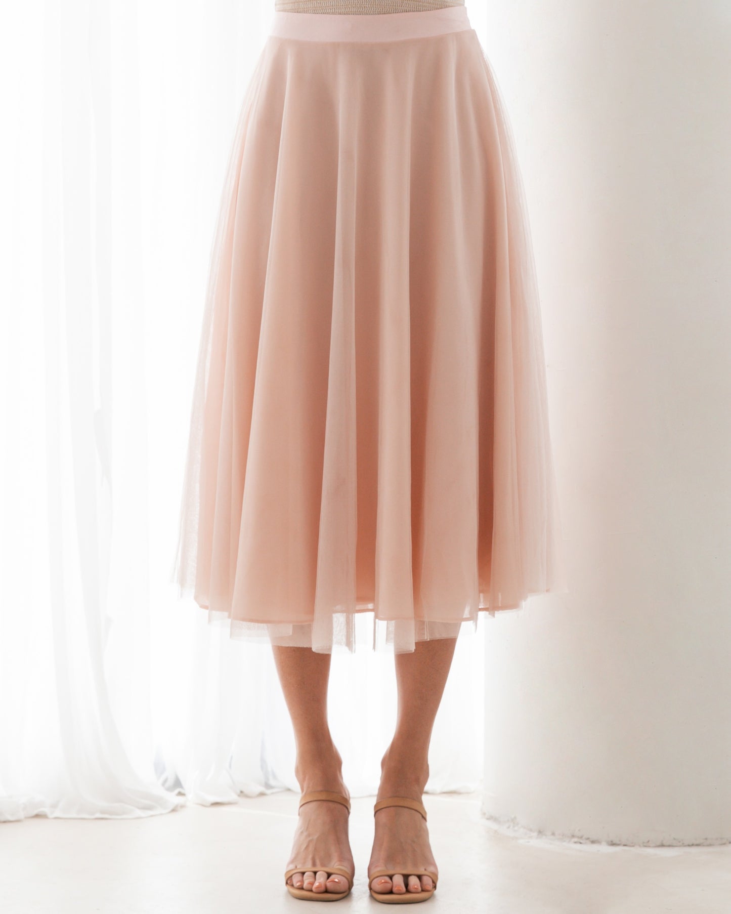 Phoebe Tulle Skirt - Blush