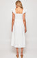 Chloe Midi Dress  - White