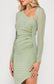 Willow Stretch Bodycon Dress - Sage